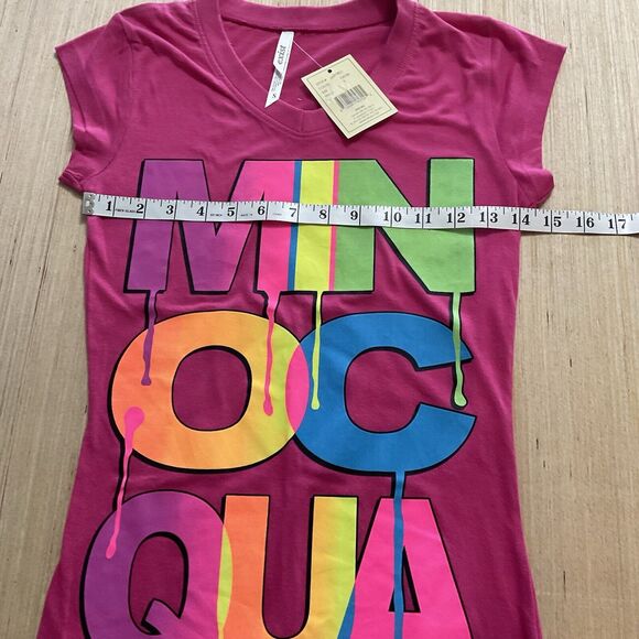 Exist Hot Pink Minoqua Wisconsin Short Sleeves Small Tshirt Brand New - Picture 2 of 6